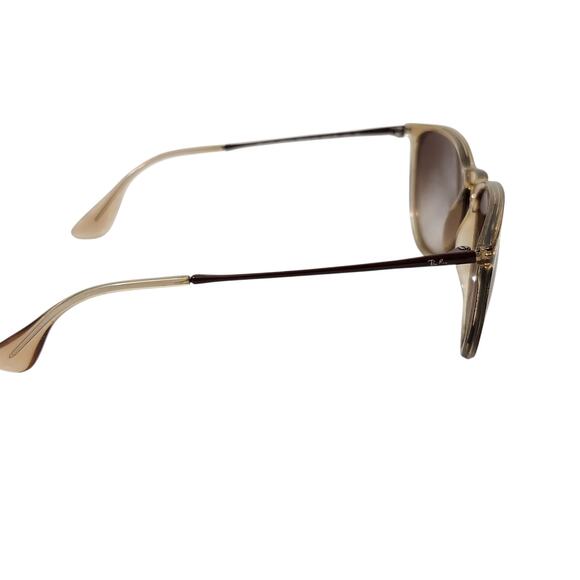 RAY BAN ERIKA ROUND PHANTOS GRADIENT SUNGLASSES RB4171 TRANSPARENT LIGHT BROWN - Picture 3 of 6